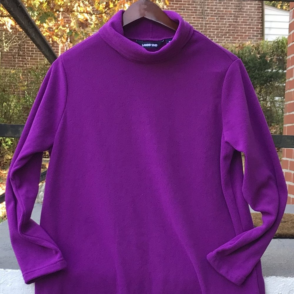 Lands' End Fleece Turtleneck Tunic